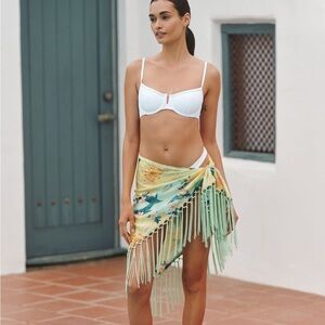 FARM RIO x ANTHROPOLOGIE Fringe Sarong - Women’s One Size - New